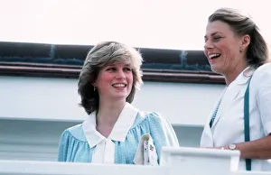 Princess Diana talks to Sue Ferguson at Polo Club 30th May 1982 Princess Diana talks to Sue Ferguson at Polo Club 30th May 1982