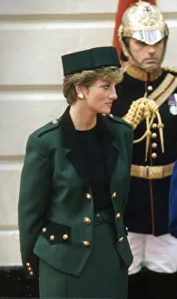 PRINCESS DIANA AT VICTORIA STATION WAITING FOR THE ARRIVAL OF ITALIAN PRESIDENT COSSIGA PRINCESS DIANA AT VICTORIA STATION WAITING FOR THE ARRIVAL OF ITALIAN PRESIDENT COSSIGA