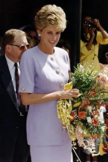 Princess Diana visits Broadwater School in Tooting, south west London Princess Diana visits Broadwater School in Tooting, south west London