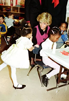 Princess Diana visits day nursery in New York, during visit to the US, 2nd February 1989 Princess Diana visits day nursery in New York, during visit to the US, 2nd February 1989
