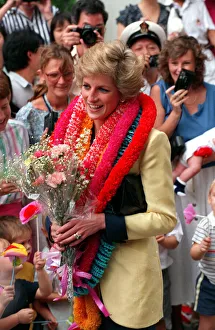 Princess Diana visits HMS Tamar, the Royal Navy shore base in Hong Kong Princess Diana visits HMS Tamar, the Royal Navy shore base in Hong Kong