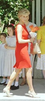 Princess Diana visits a rehabilitation centre in Ryde, Sydney during her three day fund Princess Diana visits a rehabilitation centre in Ryde, Sydney during her three day fund