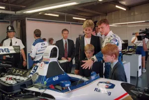 PRINCESS DIANA WEARING A BLACK SUIT WITH HER SON, PRINCE HARRY PRINCESS DIANA WEARING A BLACK SUIT WITH HER SON, PRINCE HARRY