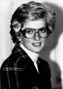 Princess Diana wears safety goggles and a Catherine Walker suit during a visit to a Princess Diana wears safety goggles and a Catherine Walker suit during a visit to a
