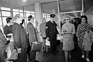Princess Grace of Monaco, arriving at Dublin airport. 27th June 1973 Princess Grace of Monaco, arriving at Dublin airport. 27th June 1973
