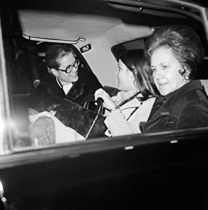 Princess Grace of Monaco arriving at Heathrow Airport from Nice with her daughter Princess Grace of Monaco arriving at Heathrow Airport from Nice with her daughter
