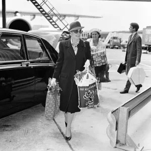 Princess Grace of Monaco leaving Heathrow Airport for Nice. 14th July 1981 Princess Grace of Monaco leaving Heathrow Airport for Nice. 14th July 1981