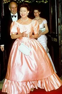 Images Dated 21st April 1986: Princess Margaret and Lady Sarah Armstrong Jones at the Queens 60th birthday