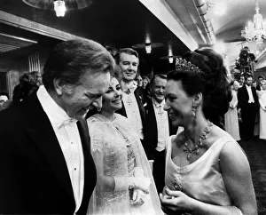 Princess Margaret meets Richard Burton and Elizabeth Taylor at premiere of ' Princess Margaret meets Richard Burton and Elizabeth Taylor at premiere of '