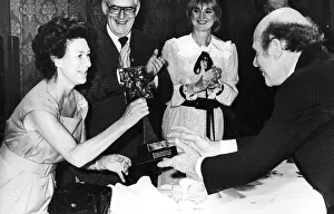 PRINCESS MARGARET PRESENTS AN AWARD TO ROY PLOMLEY AT THE TELEVISION AND RADIO INDUSTRIES PRINCESS MARGARET PRESENTS AN AWARD TO ROY PLOMLEY AT THE TELEVISION AND RADIO INDUSTRIES