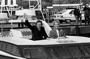 Princess Michael of Kent helps Richard Branson launch the Virgin Atlantic Challenger II Princess Michael of Kent helps Richard Branson launch the Virgin Atlantic Challenger II