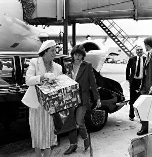 Princess Stephanie of Monaco leaving Heathrow Airport for Nice. 14th July 1981 Princess Stephanie of Monaco leaving Heathrow Airport for Nice. 14th July 1981