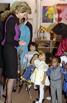The Princess of Wales makes a solo overseas visit to the United States, February 1989 The Princess of Wales makes a solo overseas visit to the United States, February 1989