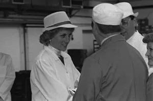 Princess of Wales visits a Pork Pie Factory 28th April 1988 Probably not Princess of Wales visits a Pork Pie Factory 28th April 1988 Probably not