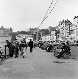 The promenade at Scarborough, North Yorkshire. May 1964 The promenade at Scarborough, North Yorkshire. May 1964