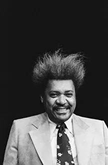 Promotor Don King in Steel Pier, Atlantic City, New Jersey for the fight between John Promotor Don King in Steel Pier, Atlantic City, New Jersey for the fight between John