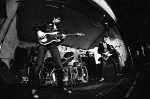 Punk group The Stranglers performing in Manchester. 9th June 1977 Punk group The Stranglers performing in Manchester. 9th June 1977