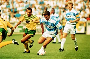 QPR v Norwich City league match at Loftus Road August 1991 QPR v Norwich City league match at Loftus Road August 1991