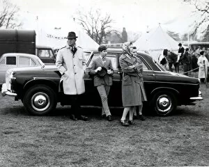 Prince Of Wales Collection: THE QUEEN AND DUKE OF EDINBURGH WITH PRINCE CHARLES AT HORSE TRIALS. APRIL 1962