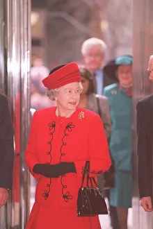 Queen Elizabeth arriving at the London Stock Exchange in the City of London for a visit Queen Elizabeth arriving at the London Stock Exchange in the City of London for a visit