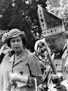 Queen Elizabeth II attends a service at Brecon Cathedral to celebrate the Diamond Jubilee Queen Elizabeth II attends a service at Brecon Cathedral to celebrate the Diamond Jubilee