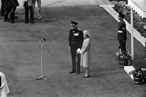 Queen Elizabeth II at the colour presentation, Centenary Square, Birmingham Queen Elizabeth II at the colour presentation, Centenary Square, Birmingham