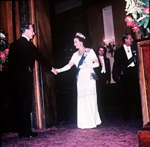 Queen Elizabeth II at Covent Garden Opera House, London during celebrations for her Queen Elizabeth II at Covent Garden Opera House, London during celebrations for her
