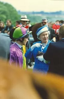 Images Dated 26th June 1993: Queen Elizabeth II at Newcastles Gosforth Park Racecourse on the Northumberland