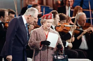 Queen Elizabeth II opening the new terminal at Stansted Airport. 15th March 1991 Queen Elizabeth II opening the new terminal at Stansted Airport. 15th March 1991