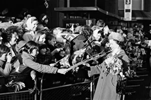 Queen Elizabeth II opens the Elmsleigh Shopping Centre, Staines. 22nd February 1980 Queen Elizabeth II opens the Elmsleigh Shopping Centre, Staines. 22nd February 1980
