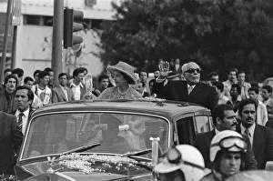 Queen Elizabeth II and President Habib Bourguiba during the Royal state visit to Tunis Queen Elizabeth II and President Habib Bourguiba during the Royal state visit to Tunis