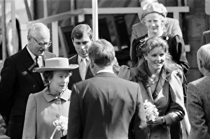 Queen Elizabeth II, Prince Andrew, Duke of York and Sarah, Duchess of York visit Scotland Queen Elizabeth II, Prince Andrew, Duke of York and Sarah, Duchess of York visit Scotland