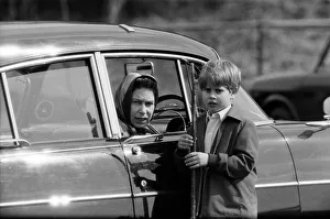 Queen Elizabeth II and Prince Edward at Windsor Great Park, Berkshire. 1st May 1971 Queen Elizabeth II and Prince Edward at Windsor Great Park, Berkshire. 1st May 1971