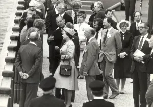 Queen Elizabeth II and Prince Philip opening the Thames Barrier Queen Elizabeth II and Prince Philip opening the Thames Barrier