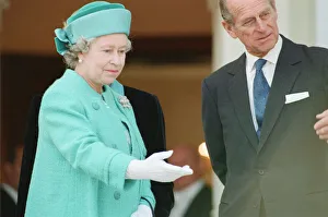 Queen Elizabeth II and Prince Philip pictured in Bonn during their state visit to Germany Queen Elizabeth II and Prince Philip pictured in Bonn during their state visit to Germany