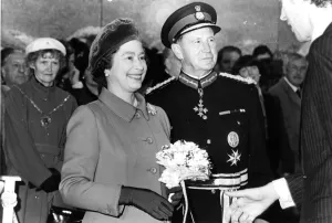Queen Elizabeth II and Prince Philip during a visit to Gateshead Metro Station with Sir Queen Elizabeth II and Prince Philip during a visit to Gateshead Metro Station with Sir