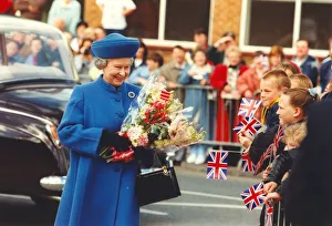 Queen Elizabeth II and Prince Philip visit South Tyneside on walkabout meeting local Queen Elizabeth II and Prince Philip visit South Tyneside on walkabout meeting local