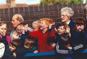 Queen Elizabeth II and Prince Philip visit South Tyneside - groups of schoolchildrens Queen Elizabeth II and Prince Philip visit South Tyneside - groups of schoolchildrens