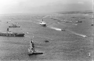 Queen Elizabeth II Silver Jubilee Navy Review June 1977 The Cunard Cruise Liner QE2 Queen Elizabeth II Silver Jubilee Navy Review June 1977 The Cunard Cruise Liner QE2