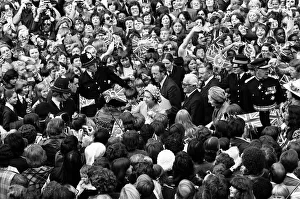 Queen Elizabeth II during her visit to Birmingham during her Silver Jubilee tour Queen Elizabeth II during her visit to Birmingham during her Silver Jubilee tour