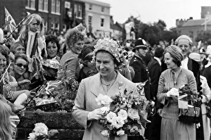 Queen Elizabeth II during her visit to Dudley during her Silver Jubilee tour Queen Elizabeth II during her visit to Dudley during her Silver Jubilee tour