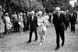 Queen Elizabeth II visits Bancroft Gardens, Stratford-upon-Avon, Warwickshire Queen Elizabeth II visits Bancroft Gardens, Stratford-upon-Avon, Warwickshire