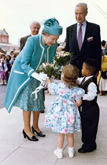 Queen Elizabeth II visits the British Council Offices, Manchester. 17th July 1992 Queen Elizabeth II visits the British Council Offices, Manchester. 17th July 1992