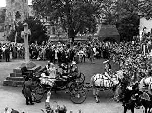 Queen Elizabeth II visits Cardiff. 25th July 1980 Queen Elizabeth II visits Cardiff. 25th July 1980