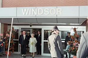 Queen Elizabeth II visits Leicester Royal Infirmary to open the Windsor Building Queen Elizabeth II visits Leicester Royal Infirmary to open the Windsor Building