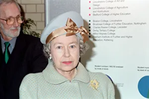 Queen Elizabeth II visits De Montfort University, Leicester. 9th December 1993 Queen Elizabeth II visits De Montfort University, Leicester. 9th December 1993
