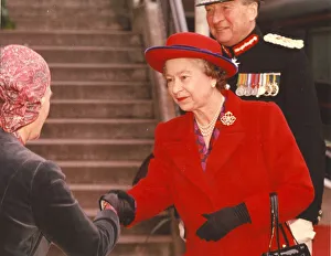 Queen Elizabeth II visits the North East December 1990 Queen Elizabeth II visits the North East December 1990