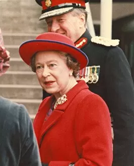 Images Dated 1st December 1990: Queen Elizabeth II visits the North East December 1990