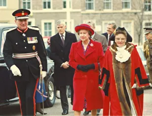 Queen Elizabeth II visits the North East - at Gateshead Civic Centre December 1990 Queen Elizabeth II visits the North East - at Gateshead Civic Centre December 1990