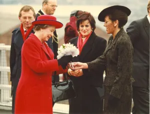 Queen Elizabeth II visits the North East to officially open the Blaydon Bridge Queen Elizabeth II visits the North East to officially open the Blaydon Bridge